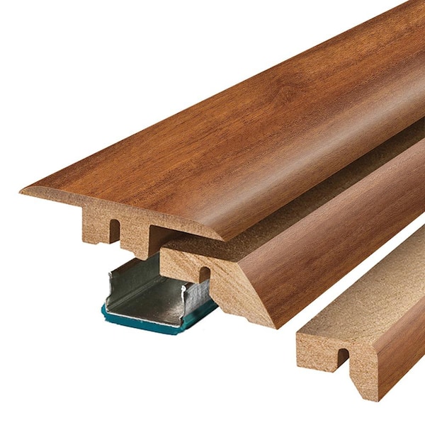 Catalina 0.75 in. T x 2.37 in. W x 78.7 in. L Textured Wood Look Laminate Moulding/Trim 4 in 1 Molding