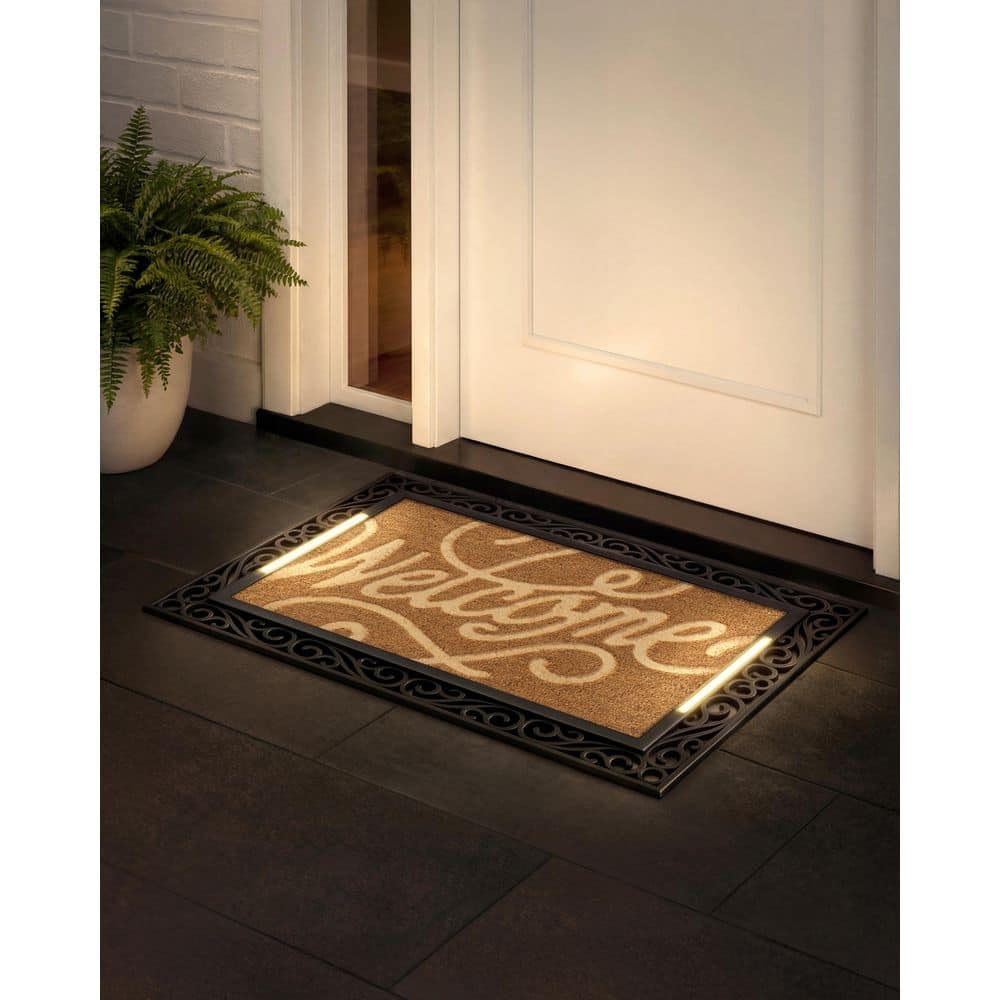 BriteStep Daisy 38 in. x 26.5 in. Pressure-Activated, Wireless, Auto Shut-Off, Indoor/Outdoor LED Door Mat price history on PriceWatchPro
