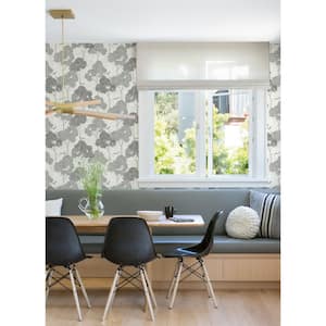 Lykke Black Textured Tree Paper Glossy Non-Pasted Wallpaper Roll