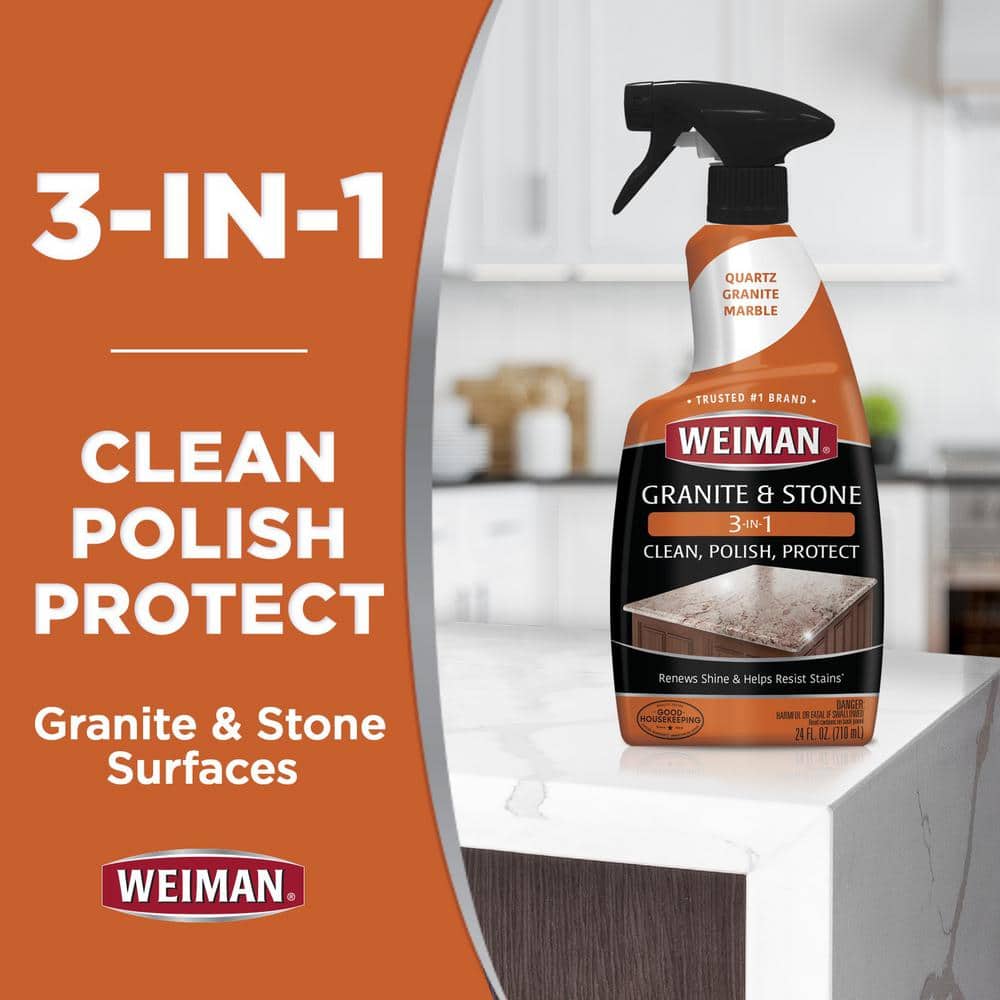 Citrus Scent Granite and Stone Polish Spray, 24 oz