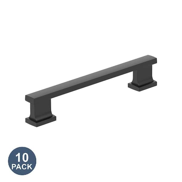 10-Pack Triomphe 5-1/16 in. 128mm Classic Matte Black Bar Cabinet Pulls