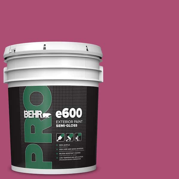 5 gal. #100B-7 Hot Pink Semi-Gloss Exterior Paint