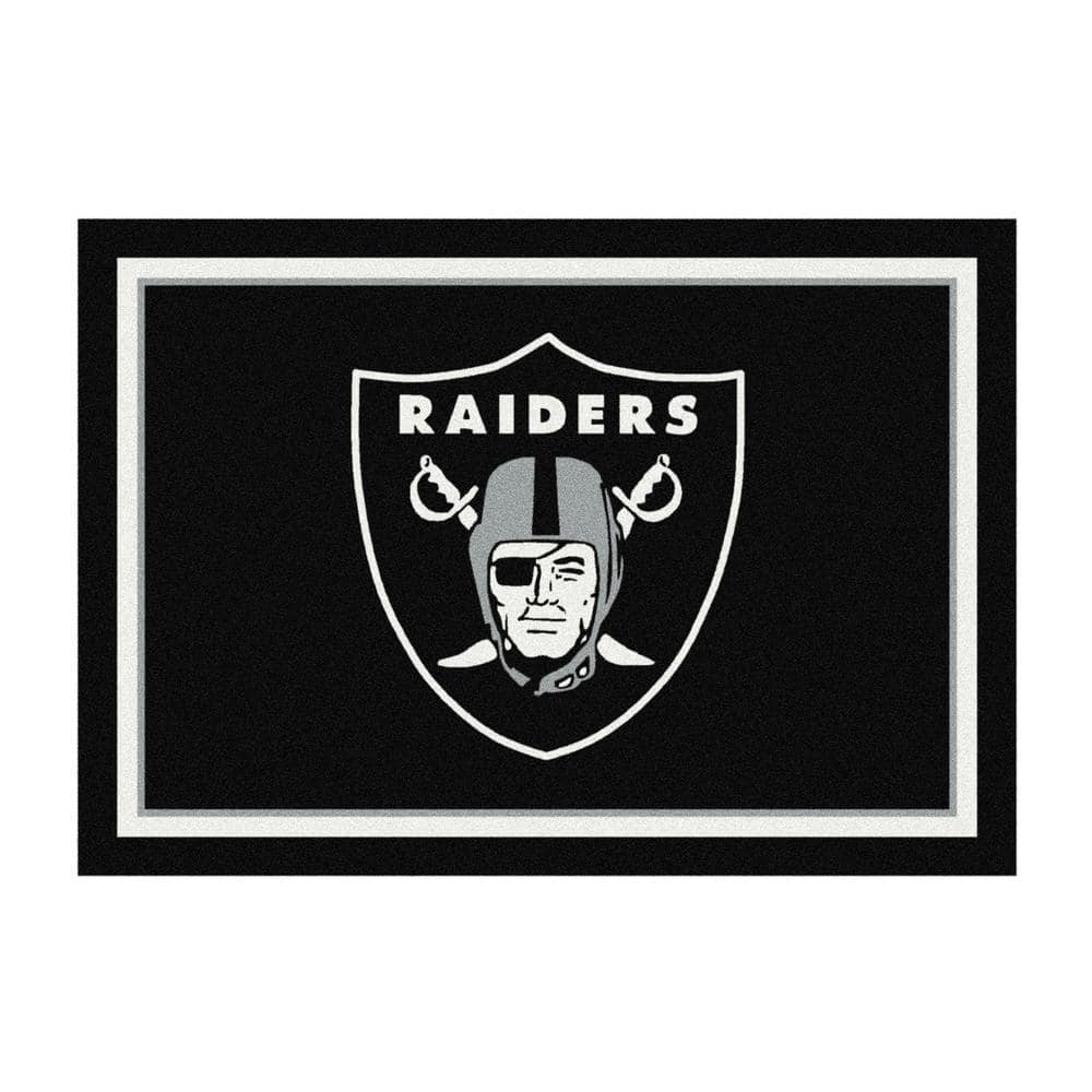 IMPERIAL NFL 4 ft. x 6 ft. Las Vegas Raiders spirit rug IMP 521-5010 ...