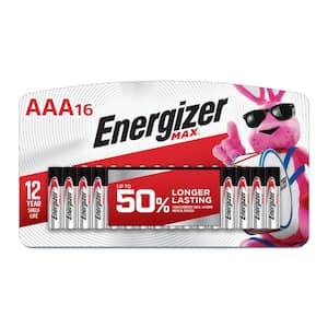 MAX AAA Batteries (16-Pack), Triple A Alkaline Batteries