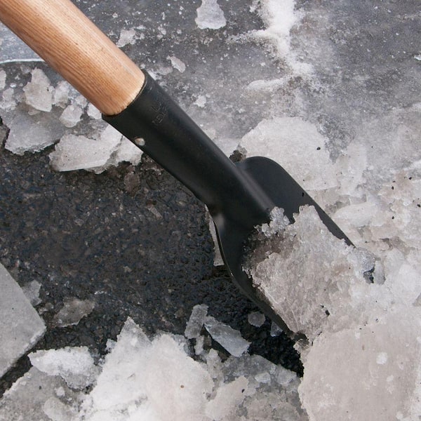MBI 48 in. Fiberglass Handle Steel Ice Scraper Snow Shovel - Made In USA  MBIIS - The Home Depot