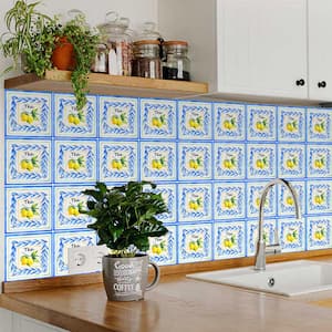 Blue and Yellow L15 8 in. x 8 in. Vinyl Peel and Stick Tile (24-Tiles, 10.67 sq. ft./pack)