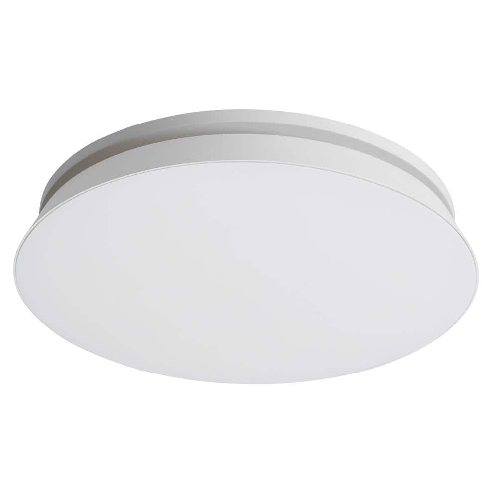 HOMEWERKS Round Decorative White 80 CFM Ceiling and Wall Mounted Ventilation Exhaust Dimmable LED Light 7141-80-G3 - The Home Depot