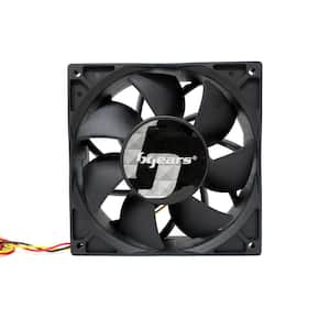 Bgears 90 mm 2 Ball Bearing High Speed 12-Volt DC Fan, Black BG01541 ...