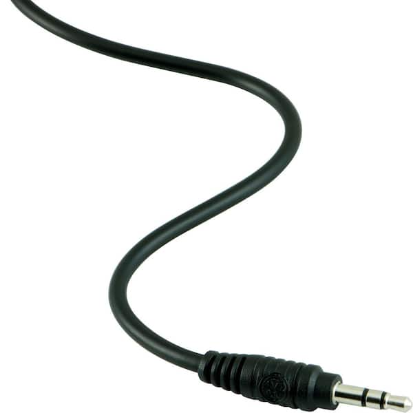 GE 6 ft. 3.5mm Audio Auxiliary Cable in Black 33572 - The Home Depot