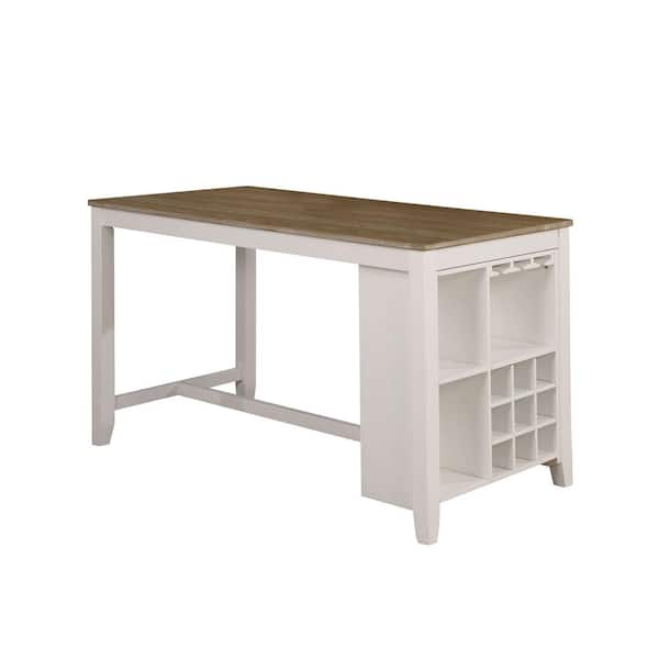 counter height desk white