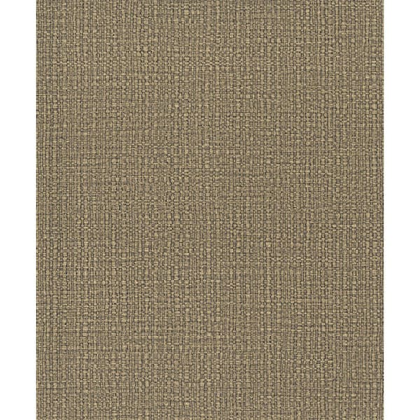 Unbranded Textures Collection Gold/Black Weave Texture Matte Finish Vinyl on Non-woven Non-pasted Wallpaper Sample
