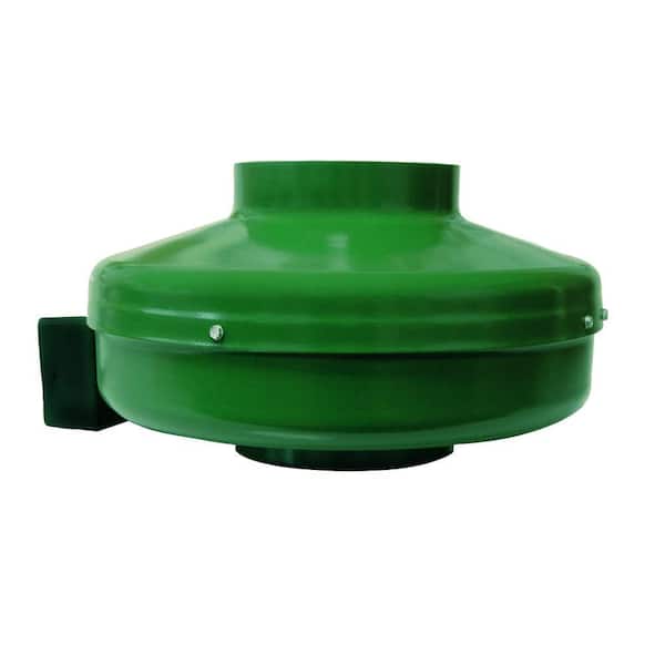 Spruce RL350 280 CFM 6 in. Inlet and Outlet Inline Ventilation Fan in Green Steel Housing
