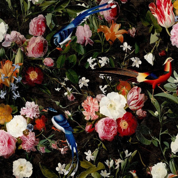 Transform Birds & Blooms Multi Peel & Stick Wallpaper