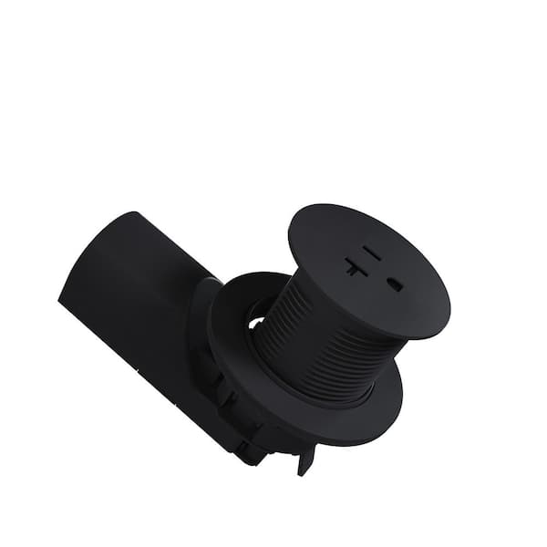 Pass and Seymour 20 Amp Matte Black Kitchen Countertop Outlet