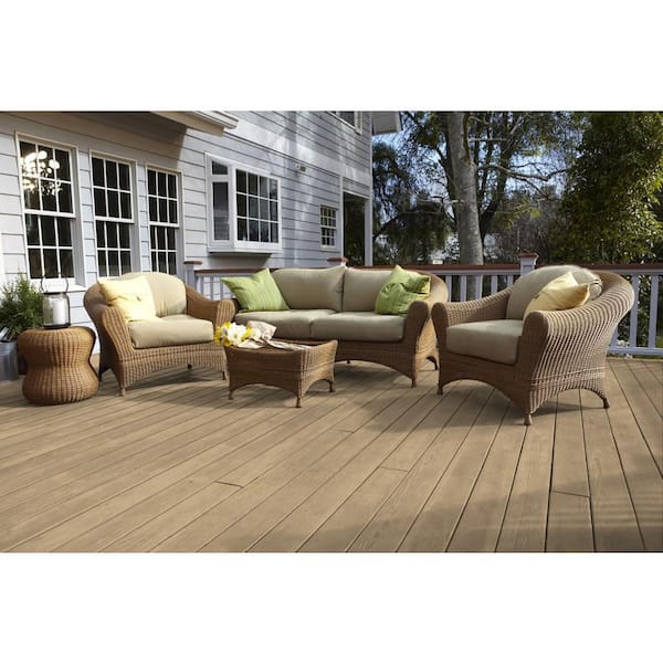 5 gal. #ST-145 Desert Sand Semi-Transparent Waterproofing Exterior Wood Stain
