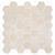 Latte Hexagon Marble Honeycomb Mosaic Tile Sheet