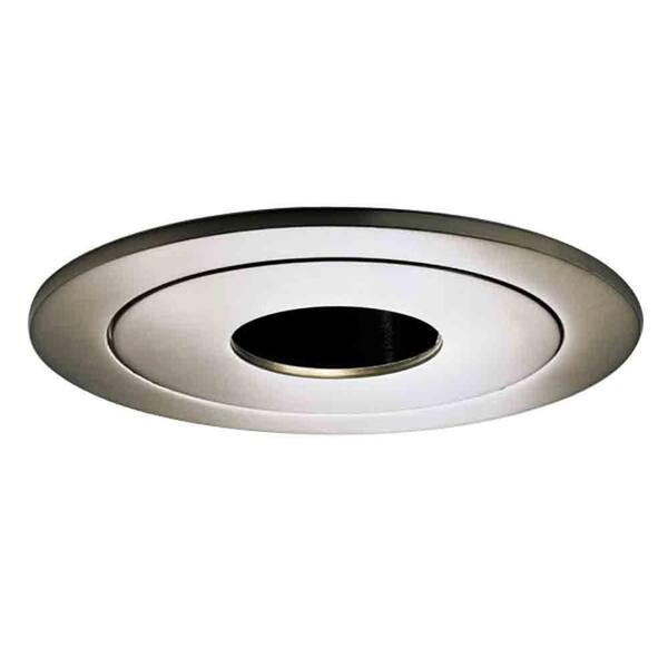 HALO 4 in. Satin Nickel Recessed Ceiling Light Pinhole Trim