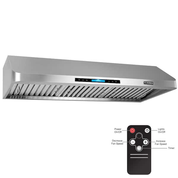 VIVOHOME 30 in. 700-800 CFM Touch Screen Under Cabinet with LED Light Range  Hood in Stainless Steel X002Q7OB1P - The Home Depot