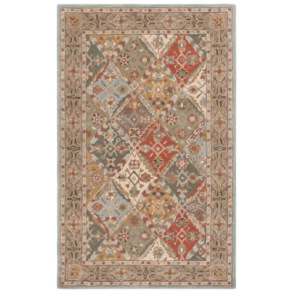 SAFAVIEH Heritage Light Blue/Light Brown 2 ft. x 4 ft. Area Rug