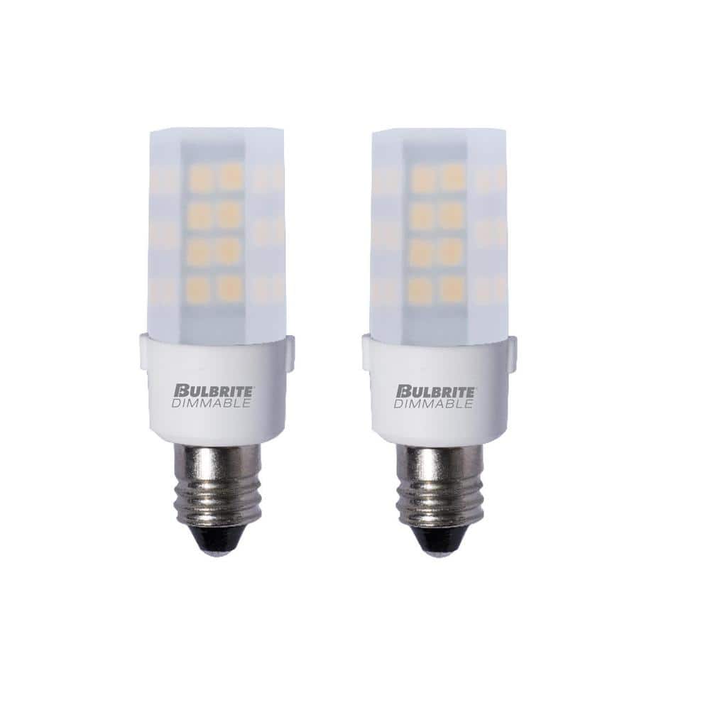 35 - Watt Equivalent Soft White Light T4 (E12) Candelabra Screw, Dimmable F