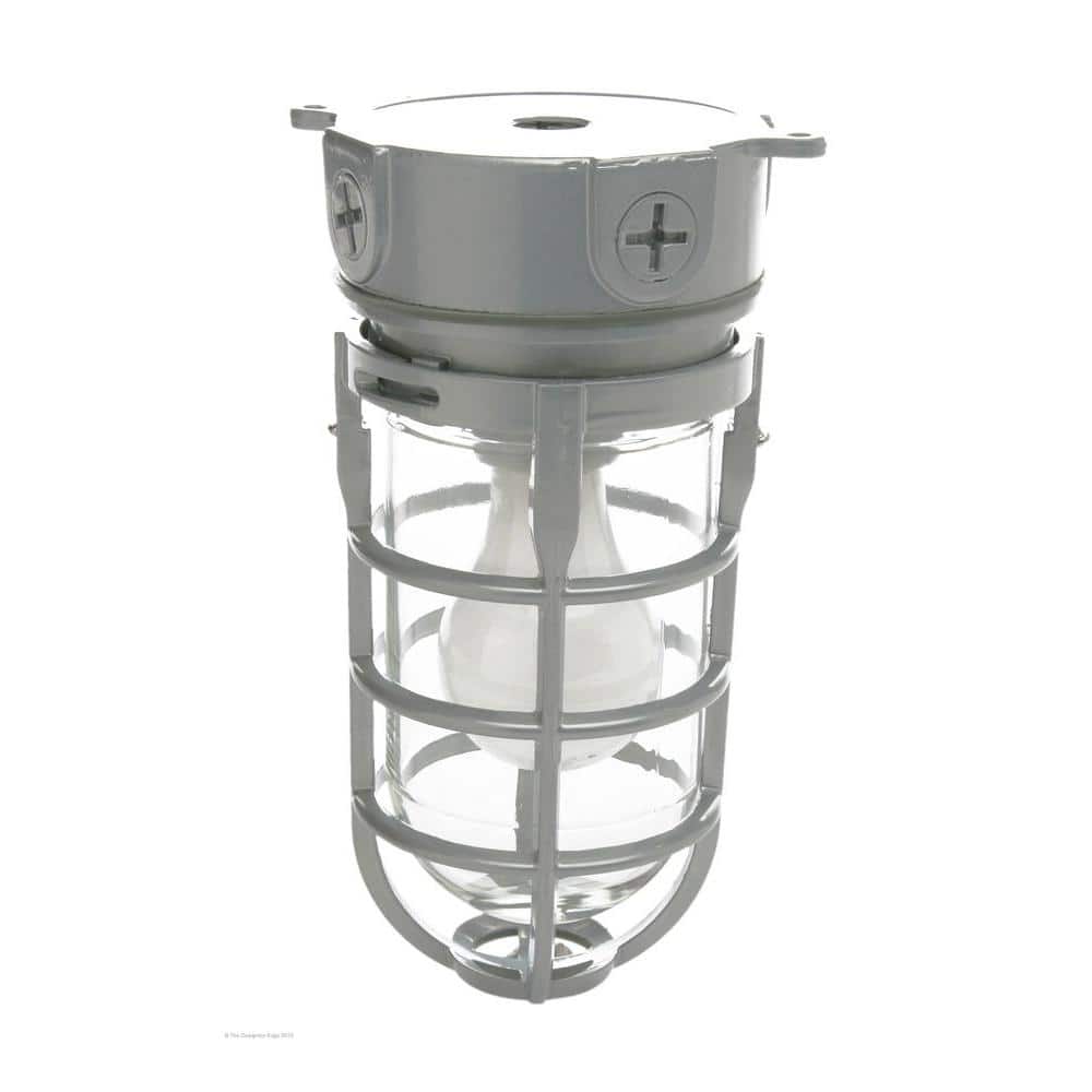 Southwire Industrial 1-Light Gray Outdoor Weather Tight Flushmount