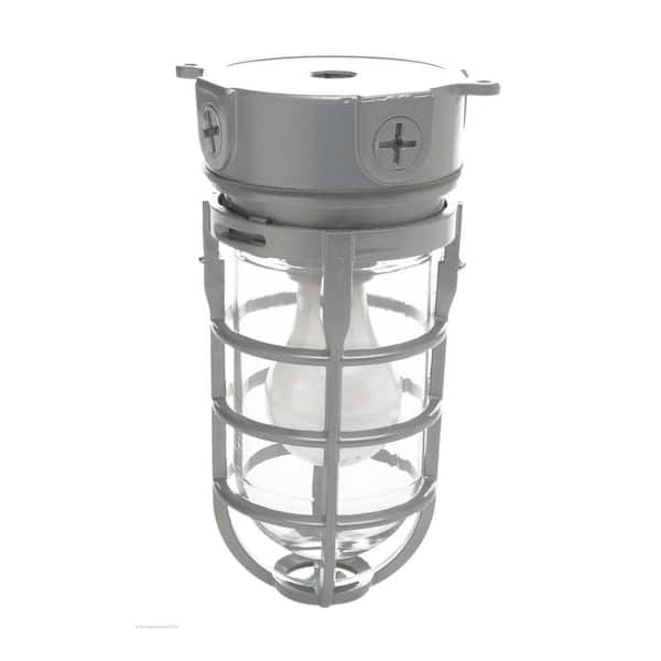 Southwire Industrial 1-Light Gray Outdoor Weather Tight Flushmount Light Fixture