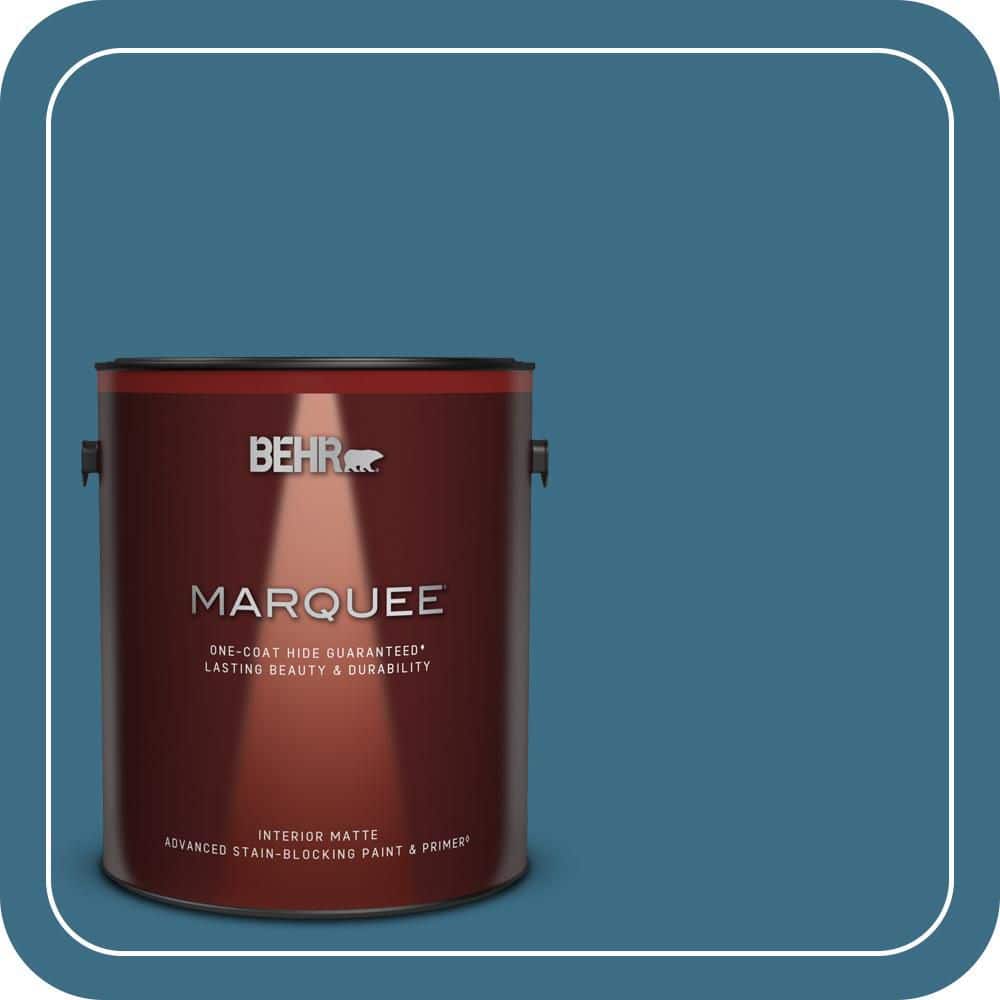 1 gal. #S490-6 Bering Wave One-Coat Hide Matte Interior Paint & Primer price history on PriceWatchPro