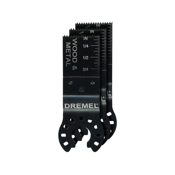 Dremel Multi-Max 3/4 in. Wood and Metal Flush Cut Oscillating Tool Blades (3-Pack)