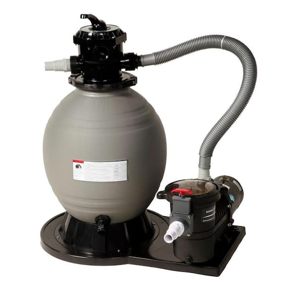 Blue Wave Sandman Above Ground Sand Filter System with 1.0HP Pump - 1.77 sq. ft. filtration area