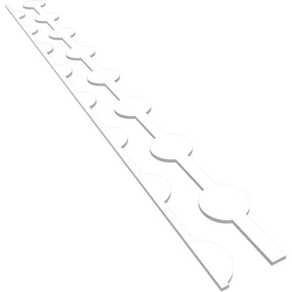 Ekena Millwork Bridgeport 94 in. H x 0.5 in. W Slatwall Panels in PVC 12-Pack
