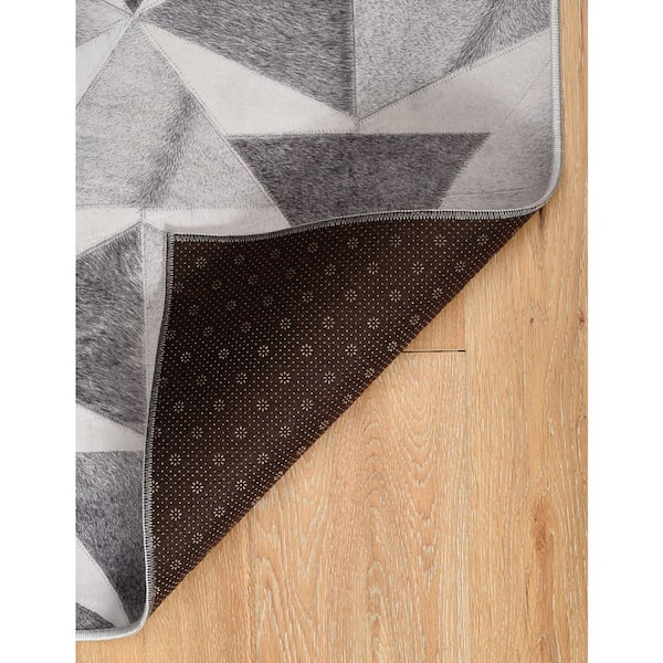 Austin 3 ft. x 5 ft. Gray Modern Woven Animal Print Polyester Rectangle Indoor Area Rug