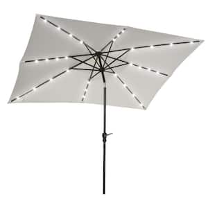 cantilever patio umbrella with tilt PURPLE LEAF 10 ft Left-right Tilting Patio Cantilever Umbrella with 360-degree Rotation