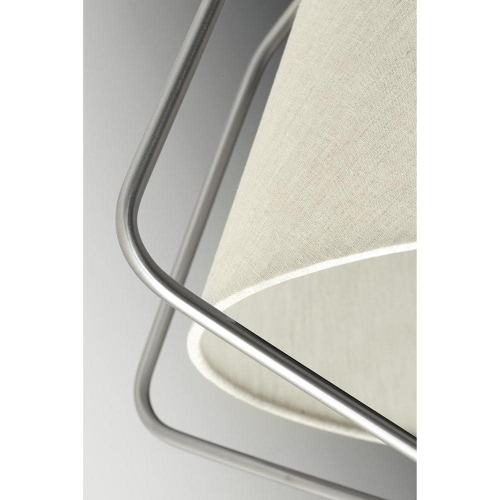 Brushed Nickel Farmhouse Drum Semi-Flush Convertible Light