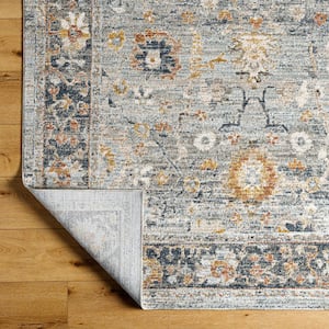 Beckham Blue/Beige Medallion 8 ft. x 10 ft. Indoor Area Rug