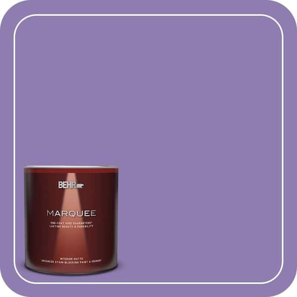 BEHR MARQUEE 1 qt. #PPU16-04 Purple Agate Matte Interior Paint & Primer