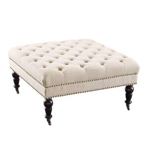 Isabelle Natural Accent Ottoman