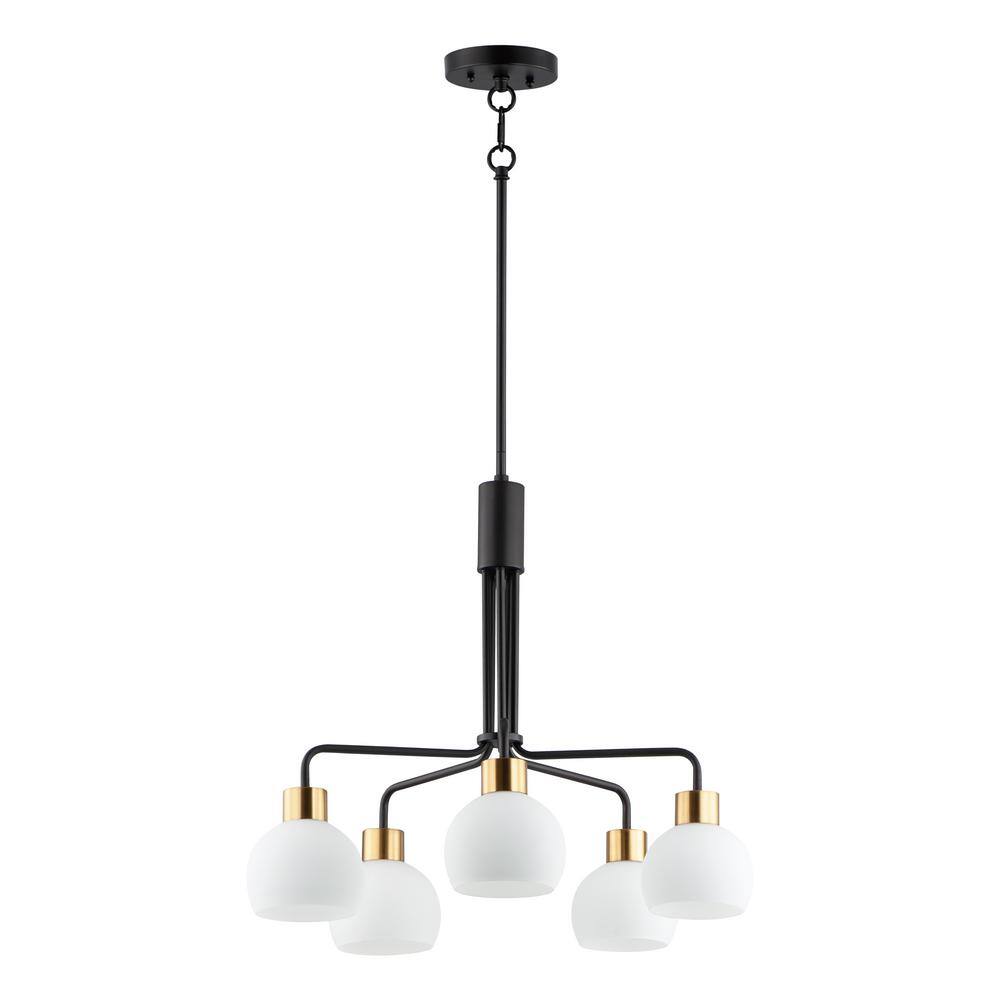 Coraline 5-Light Black Chandelier price history on PriceWatchPro