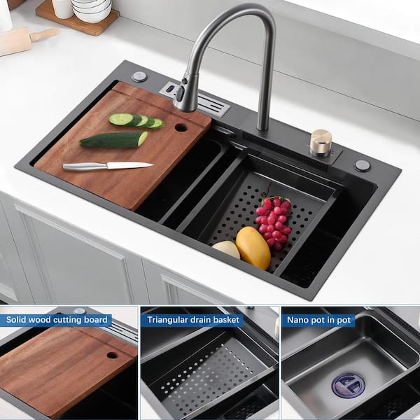 Delta Black Stainless Kitchen Sink Stopper in the Sink Drains & Stoppers  department at