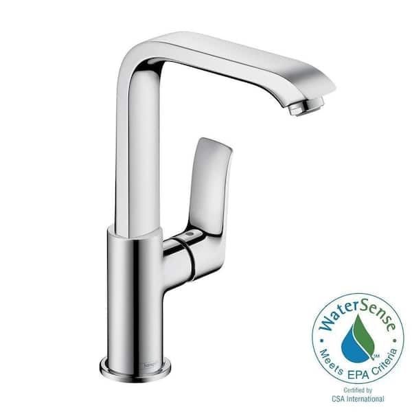 Hansgrohe Metris E 230 Single-Hole Single-Handle High-Arc Bathroom Faucet in Chrome