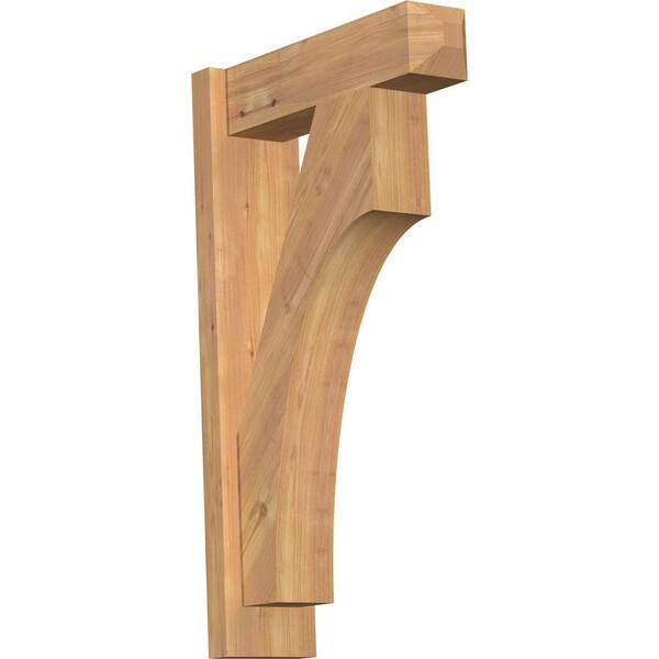 Ekena Millwork 6 in. x 30 in. x 18 in. Western Red Cedar Westlake Craftsman Smooth Outlooker