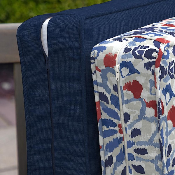 19 X 24 X 8 Profoam Outdoor Plush Deep Seat Back Cushion Leala Sapphire  Blue - Arden Selections : Target