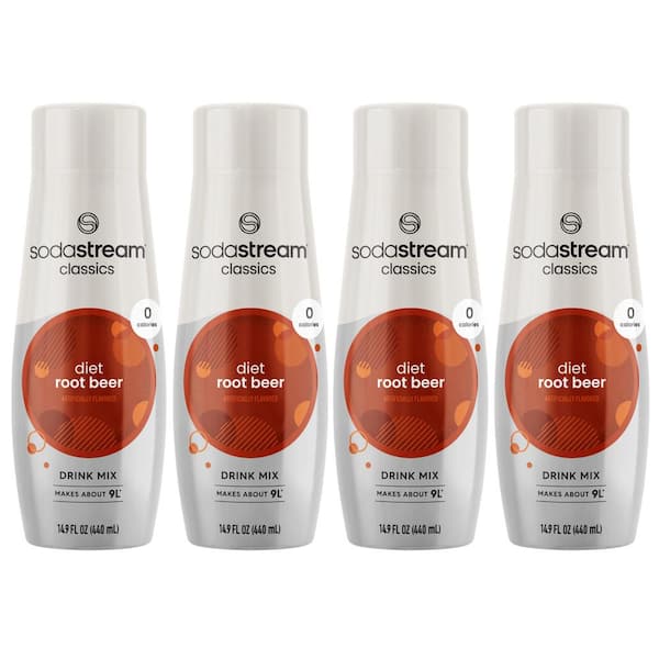 SodaStream 440 ml Diet Root Beer Soda Mix (Case of 4)