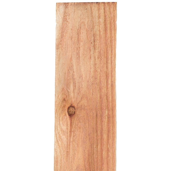 Mendocino Forest Products 3/4 in. x 5-1/2 in. x 6 ft. FSC Construction Common Redwood Flat Top Wood Fence Picket