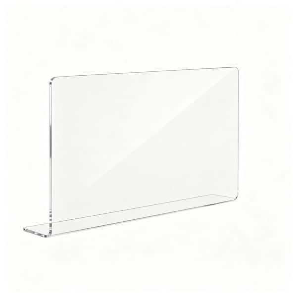 15.74 x 8.26 in. Acrylic Sink Splash Guard, Transparent Anti-Splashing Water Barrier for Kitchen & Bathroom Sink