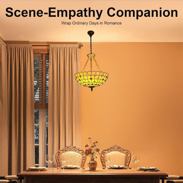 Have a question about OUKANING 20.5 in. 5-Light Retro Stained