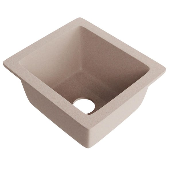 BAJA Wheat Granite Composite 18 in. Undermount Bar Sink