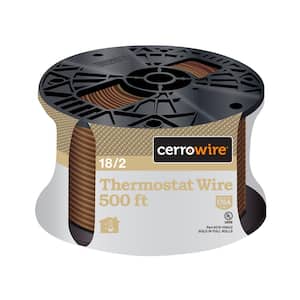 500 ft. 18/2 Brown Solid Copper CL2R Thermostat Wire