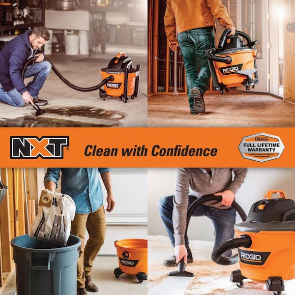 9 Gal. 4.25 Peak HP NXT Shop Vacuum Wet Dry Vac with General Debris Filter, Dust Bags, Hose and Attachments HD0900D