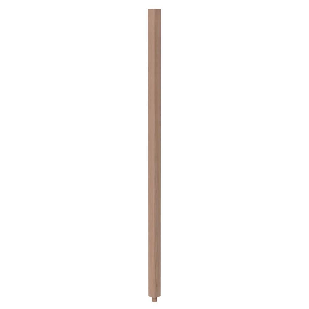 EVERMARK Stair Parts 41 in. x 1-1/4 in. 5060 Unfinished Red Oak Square ...