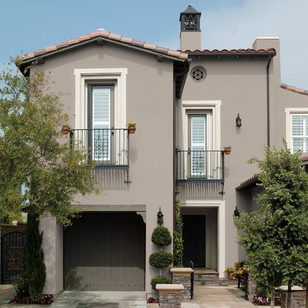 BEHR - 5 gal. #N230-2 Old Map Flat Interior/Exterior Masonry, Stucco and Brick Paint